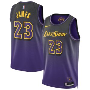 Nike LeBron James Los Angeles Lakers Unisex Purple 2024/25 Swingman Amazing Player Jersey City Edition Enhance your game - day look! Get this fashionable jersey.