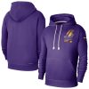 Nike Los Angeles Lakers Purple Courtside Standard Issue Premium Charming Performance Pullover Hoodie Join the elite! Get this exclusive jersey.