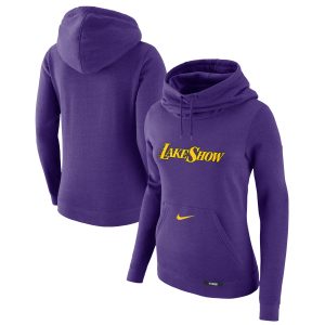 Nike Los Angeles Lakers Women's Purple 2024/25 City Edition Essential Superb Club Pullover Hoodie For a short time only! Don't miss out on this fantastic jersey.