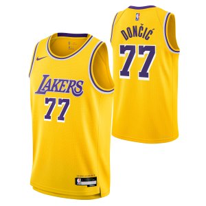 Nike Luka Dončić Los Angeles Lakers Notable Unisex Gold Swingman Jersey Icon Edition Enhance your game - day look! Get this fashionable jersey.