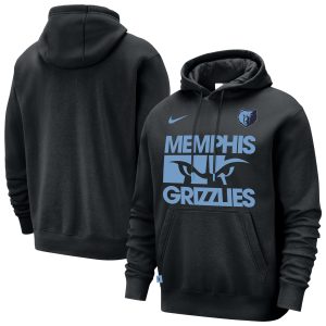 Nike Memphis Grizzlies Black Courtside Club Pullover Hoodie Unique Collector's item! A rare addition to any collection.