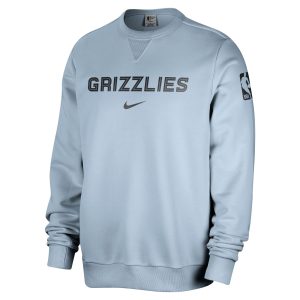 Nike High - quality Memphis Grizzlies Light Blue Courtside Standard Issue Performance Pullover Sweatshirt Unbeatable style! Get this stylish jersey now.