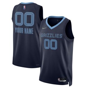 Nike Memphis Grizzlies Navy 2021/22 Diamond Swingman Custom Luxurious Jersey Icon Edition Team spirit! Show it off with this awesome jersey.