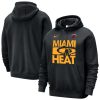 Nike Miami Remarkable Heat Black Courtside Club Pullover Hoodie Proven quality! Invest in this reliable jersey.