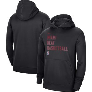Nike Miami Heat Unisex Black 2023/24 Performance Notable Spotlight On Court Practice Pullover Hoodie Exclusive design! Own a jersey like no other.