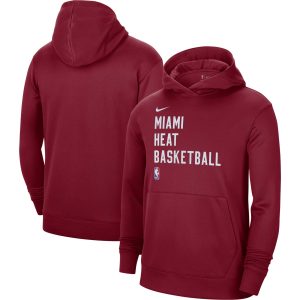 Nike Miami Heat Unisex Red 2023/24 Performance Charming Spotlight On Court Practice Pullover Hoodie Flash sale! Snag this great jersey at a discounted price.