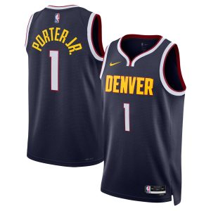 Nike Dashing Michael Porter Jr. Denver Nuggets Unisex Navy Swingman Jersey Icon Edition Proven quality! Invest in this reliable jersey.