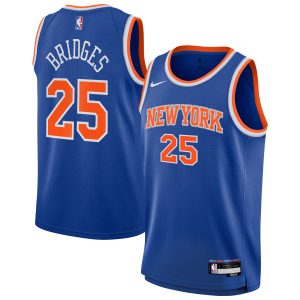Nike Mikal Bridges New Sophisticated York Knicks Youth Blue Swingman Jersey Icon Edition Limited stock! Be quick and grab this must - have jersey to support your team.