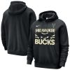 Nike Milwaukee Bucks Black Sophisticated Courtside Club Pullover Hoodie Customizable! Personalize this great jersey.