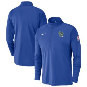 Nike Milwaukee Bucks Royal 2024/25 Impressive City Edition Authentic Coaches Performance Half Zip Top Exclusive design! Own a jersey like no other.