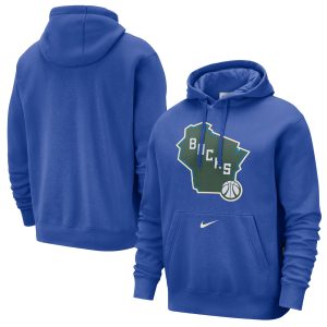 Nike Milwaukee Bucks Magnificent Royal 2024/25 City Edition Essential Club Pullover Hoodie For the true fans! Secure this authentic jersey now.
