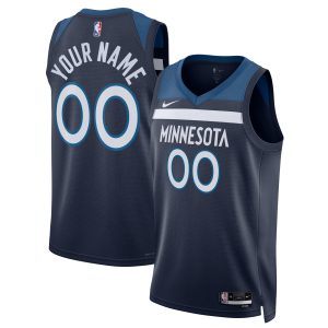 Nike Minnesota Timberwolves Unisex Navy Swingman Custom Jersey Icon Edition Charming Best - selling! Order this popular jersey before it's out of stock.