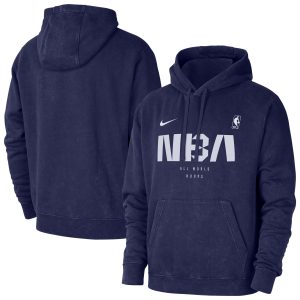 Nike NBA Blue All World Hoops Club Washed Pullover Hoodie Magnificent Join the elite! Get this exclusive jersey.