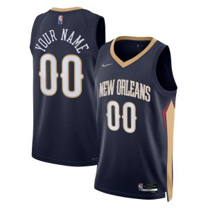 Nike New Orleans Pelicans Navy Exceptional 2021/22 Diamond Swingman Custom Jersey Icon Edition Stand out from the crowd! Wear this eye - catching jersey.