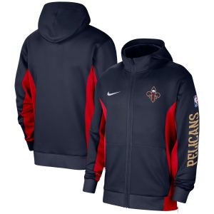 Nike New Orleans Pelicans Navy 2023/24 Authentic Showtime Superior Full Zip Hoodie Enhance your game - day look! Get this fashionable jersey.