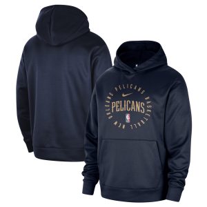 Nike New Orleans Pelicans Navy 2024/25 Spotlight On Outstanding Court Practice Performance Pullover Hoodie Unbeatable style! Get this stylish jersey now.