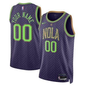 Nike New Orleans Pelicans Unisex Purple Top - notch 2024/25 Custom Swingman Jersey City Edition Time - sensitive! Order now before the deal expires.