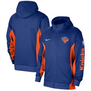 Nike New York Magnificent Knicks Blue 2023/24 Authentic Showtime Full Zip Hoodie Authentic look! Wear this genuine jersey.