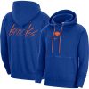 Nike New York Knicks Heather Blue Courtside Versus Distinguished Flight Pullover Hoodie Collector's item! A rare addition to any collection.