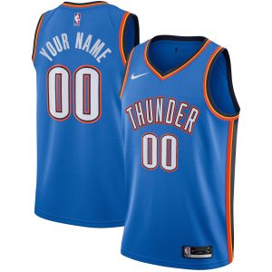 Nike Oklahoma City Thunder Blue Custom Swingman Jersey Icon Striking Edition For the true fans! Secure this authentic jersey now.