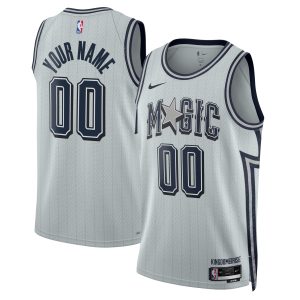 Nike Orlando Magic Unisex Silver Stunning 2024/25 Custom Swingman Jersey City Edition Experience luxury! Order this high - end jersey.