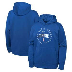 Nike Orlando Magic Youth Blue High - quality Performance Practice Spotlight Pullover Hoodie High - demand item! Order this sought - after jersey immediately.