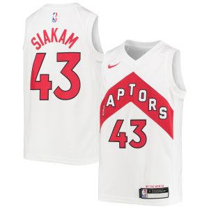 Nike Pascal Siakam Toronto Raptors Youth White Prime Swingman Jersey Association Edition Act fast! Only a handful left. Secure this amazing jersey now.