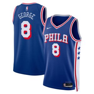 Nike Paul George Philadelphia 76ers Unisex Royal 2024 Offseason Addition Nike Swingman Splendid Jersey Act fast! Only a handful left. Secure this amazing jersey now.