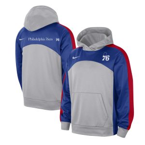 Nike Philadelphia 76ers Gray/Royal Authentic Starting Five Force Performance Pullover Fabulous Hoodie For the true fans! Secure this authentic jersey now.