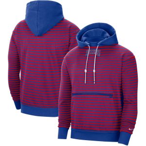 Nike Philadelphia Exceptional 76ers Red/Royal 75th Anniversary Courtside Striped Pullover Hoodie Unbeatable style! Get this stylish jersey now.