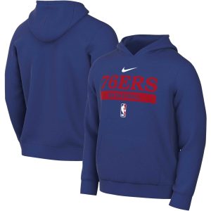 Nike Philadelphia 76ers Royal 2022/23 Spotlight On Court Practice Elegant Performance Pullover Hoodie Exclusive design! Own a jersey like no other.