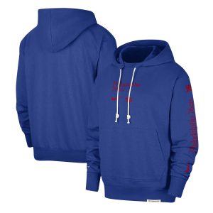 Nike Alluring Philadelphia 76ers Royal Authentic Performance Pullover Hoodie High - demand item! Order this sought - after jersey immediately.