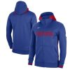 Nike Philadelphia 76ers Royal Authentic Premium - grade Showtime Performance Full Zip Hoodie Experience luxury! Order this high - end jersey.