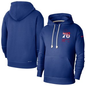 Nike Philadelphia 76ers Royal Courtside Superb Standard Issue Premium Performance Pullover Hoodie Collector's item! A rare addition to any collection.