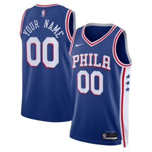 Nike Philadelphia 76ers Unisex Royal 2022/23 Swingman Captivating Custom Jersey Icon Edition Proven quality! Invest in this reliable jersey.