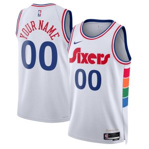 Nike Philadelphia 76ers Unisex White 2024/25 Custom Swingman Jersey City Classy Edition Be a part of the action! Get this game - ready jersey.