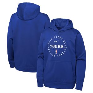 Nike Philadelphia 76ers Top - notch Youth Royal Performance Practice Spotlight Pullover Hoodie Celebrate your team! Order this commemorative jersey.