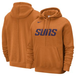 Nike Remarkable Phoenix Suns Orange Courtside Versus Stitch Split Pullover Hoodie Exclusive design! Own a jersey like no other.