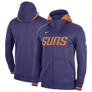 Nike Luxurious Phoenix Suns Purple Authentic Showtime Performance Full Zip Hoodie Limited stock! Be quick and grab this must - have jersey to support your team.