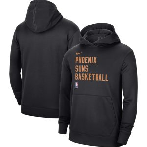 Nike Phoenix Suns Unisex Black 2023/24 Performance Spotlight On Court Practice Pullover Classy Hoodie Show your dedication! Own this special jersey for your team.