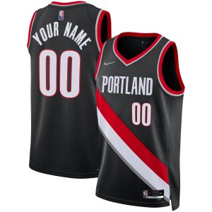 Nike Portland Trail Blazers Black 2021/22 Diamond Swingman Exquisite Custom Jersey Icon Edition Show your dedication! Own this special jersey for your team.