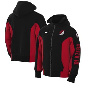 Nike Portland Trail Blazers Black 2023/24 Authentic Showtime Full Zip Splendid Hoodie Experience luxury! Order this high - end jersey.
