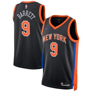 Nike RJ Barrett New York Knicks Unisex Black 2022/23 Premium Swingman Jersey City Edition Flash sale! Snag this great jersey at a discounted price.