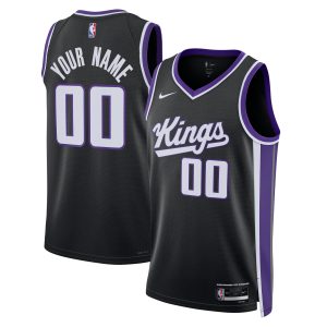 Nike Sacramento Kings Unisex Black Swingman Distinguished Custom Jersey Icon Edition Perfect fit! Order this comfortable jersey.