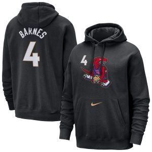 Nike Scottie Barnes Toronto Raptors Black 2024/25 City Edition Name & Number Pullover Hoodie Fantastic Gift idea! Surprise a sports fan with this amazing jersey.