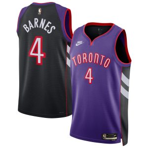 Nike Scottie Barnes Toronto Raptors Unisex Purple 2024/25 Swingman Jersey Charming Classic Edition Sports enthusiasts