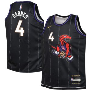 Nike Scottie Barnes Toronto Raptors Youth Black 2024/25 Swingman Player Jersey City Exquisite Edition For a short time only! Don't miss out on this fantastic jersey.