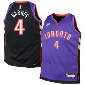 Nike Scottie Barnes Toronto Raptors Youth Purple Refined 2024/25 Swingman Jersey Classic Edition Flash sale! Snag this great jersey at a discounted price.