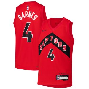 Nike Scottie Prime Barnes Toronto Raptors Youth Red Swingman Jersey Icon Edition Sports fans