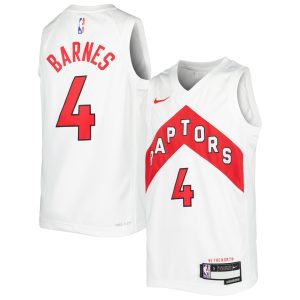 Nike Scottie Barnes Toronto Raptors Youth White Swingman Fantastic Jersey Association Edition Enhance your game - day look! Get this fashionable jersey.